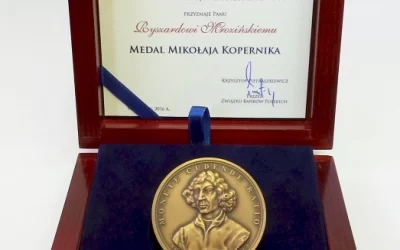 Medal Mikołaja Kopernika dla Prezesa Zarządu BBS-Banku – Ryszarda Mrozińskiego