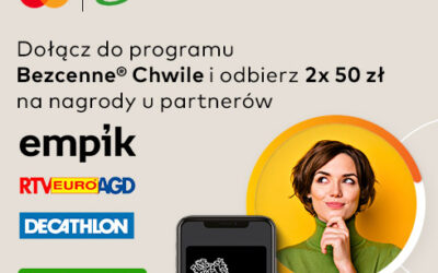 Odbierz 2 x 50 zł na zakupy u partnerów programu Mastercard® Bezcenne® Chwile